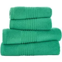 Quik Dri Hand Towel 2 Pack - Green, Cotton