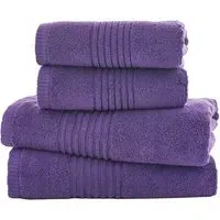 Quik Dri Hand Towel 2 Pack - Purple, Cotton