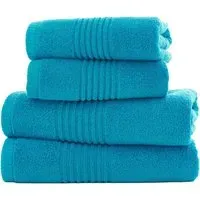 Quik Dri Sapphire Bath Sheet - Blue, Cotton