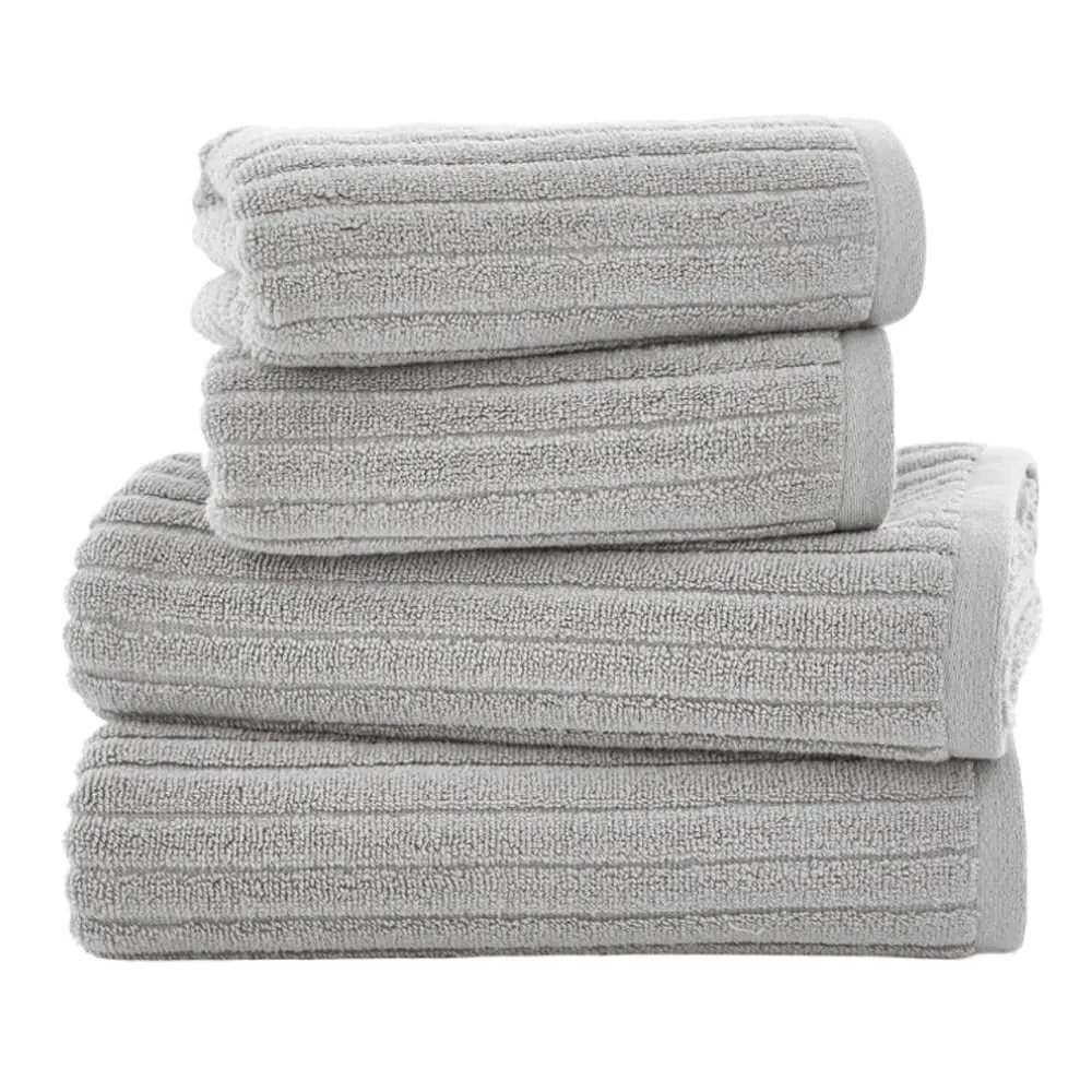 Rialto Cloud Bath Sheet - Silver, Cotton