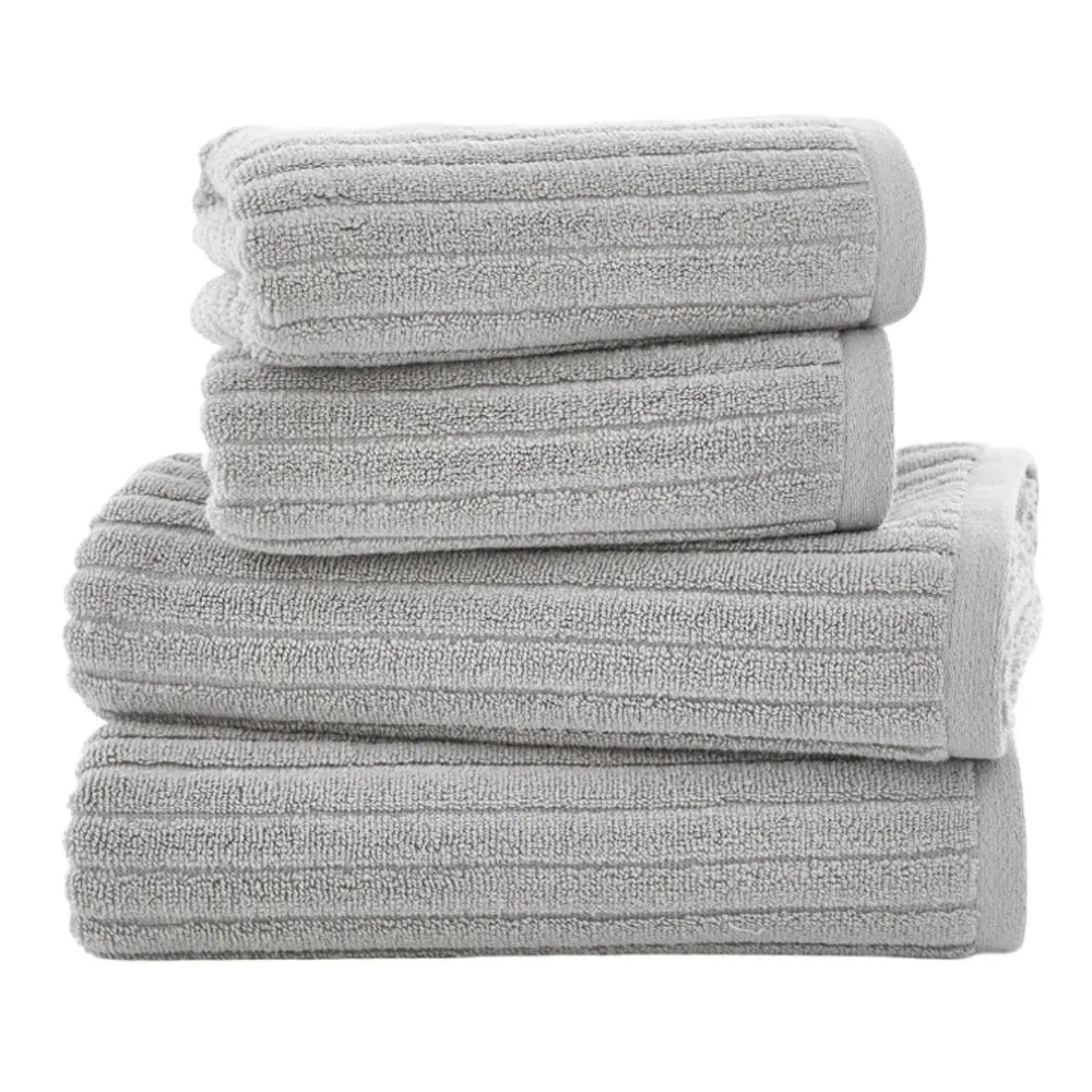 Rialto Cloud Bath Towel - Silver, Cotton image