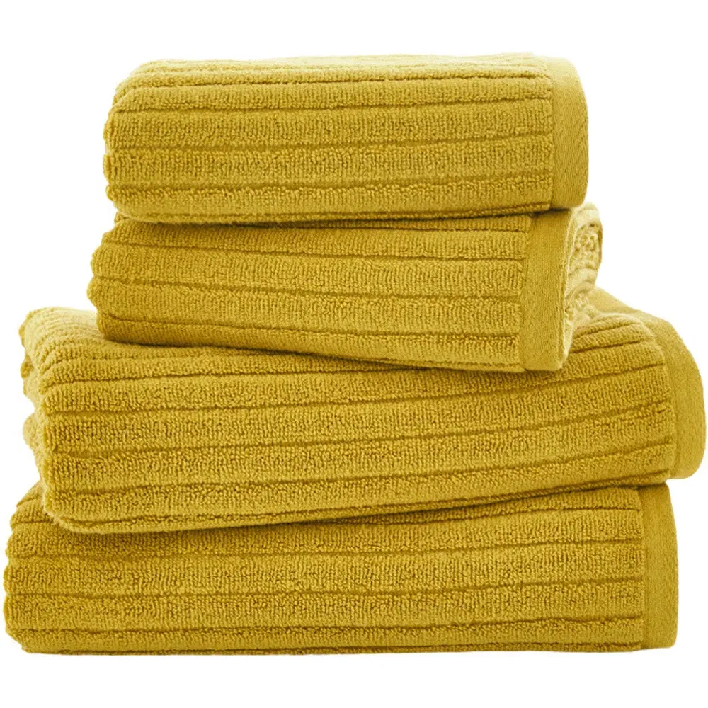 Rialto Hand Towel 2 Pack - Yellow, Cotton