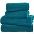 Rialto Ribbed Bath Towel - Green, Cotton