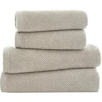 Romeo Bath Towel 2 Pack - Stone, Cotton