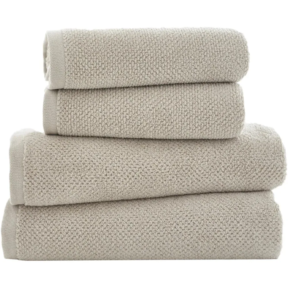 Romeo Bath Towel 2 Pack - Stone, Cotton