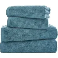 Romeo Hand Towel 2 Pack - Blue, Cotton