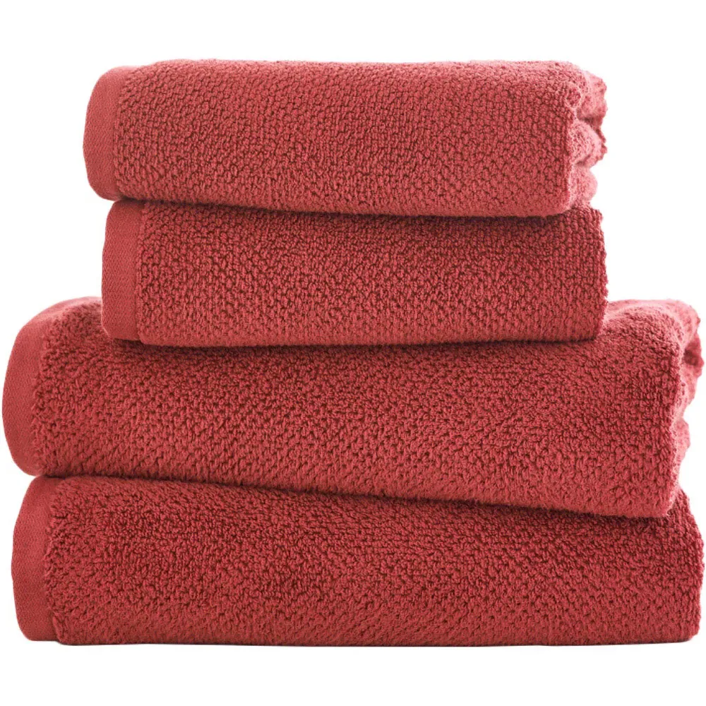 Romeo Hand Towel 2 Pack - Red, Cotton