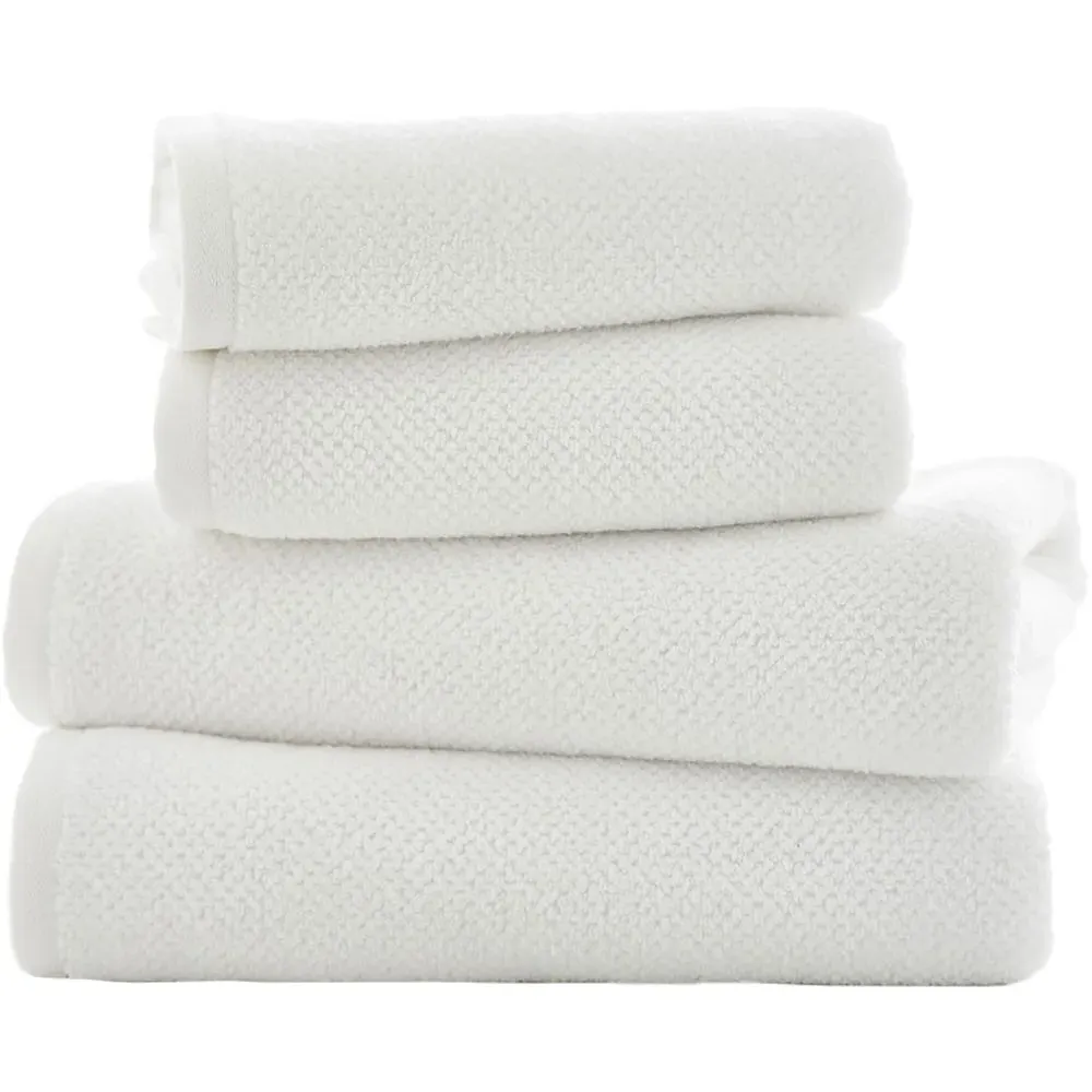 Romeo Hand Towel 2 Pack - White, Cotton