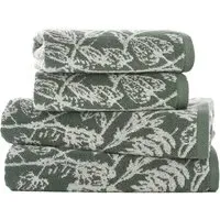 Secret Garden Bath Sheet - Green, Cotton