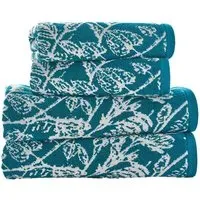 Secret Garden Bath Sheet - Teal, Cotton