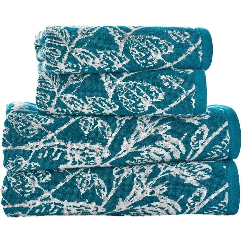 Secret Garden Bath Towel - Teal, Cotton image