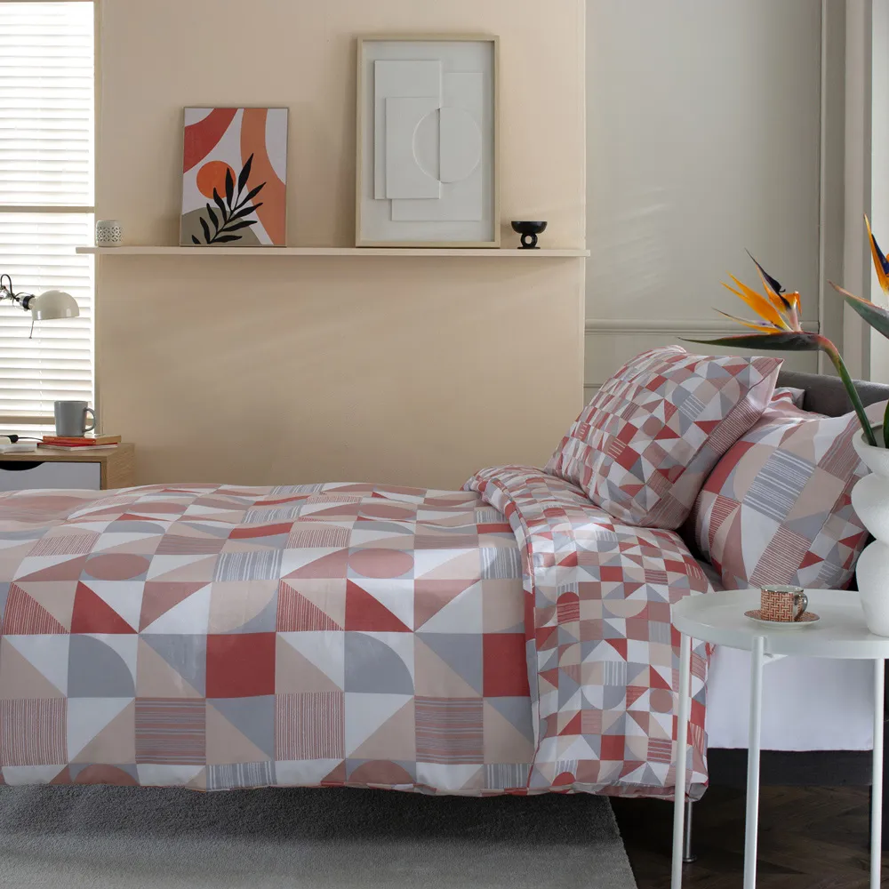 Simple Shapes King Size Duvet Set - Multi