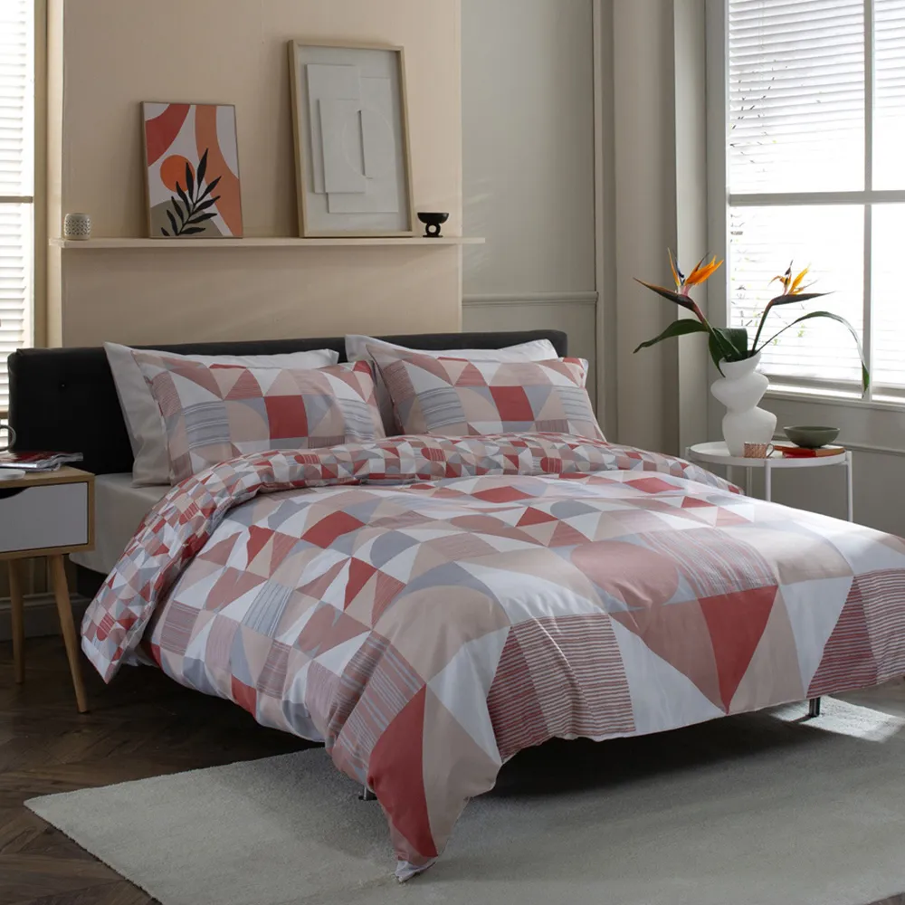 Simple Shapes King Size Duvet Set - Multi image