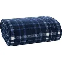 Snuggle Touch Tartan Throw - Blue
