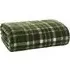 Snuggle Touch Tartan Throw - Green