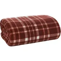 Snuggle Touch Tartan Throw - Red