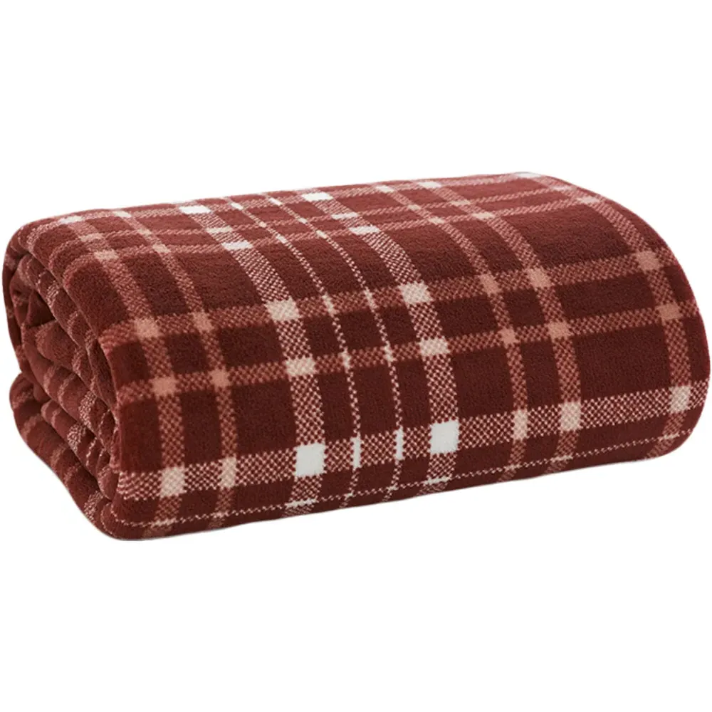 Snuggle Touch Tartan Throw - Red