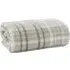 Snuggle Touch Tartan Throw - Silver
