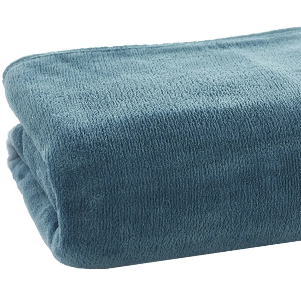 Snuggle Touch Throw - Blue, Microfibre