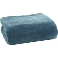 Snuggle Touch Throw - Blue, Microfibre