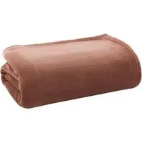 Snuggle Touch Throw - Brown, Microfibre