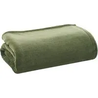 Snuggle Touch Throw - Green, Microfibre