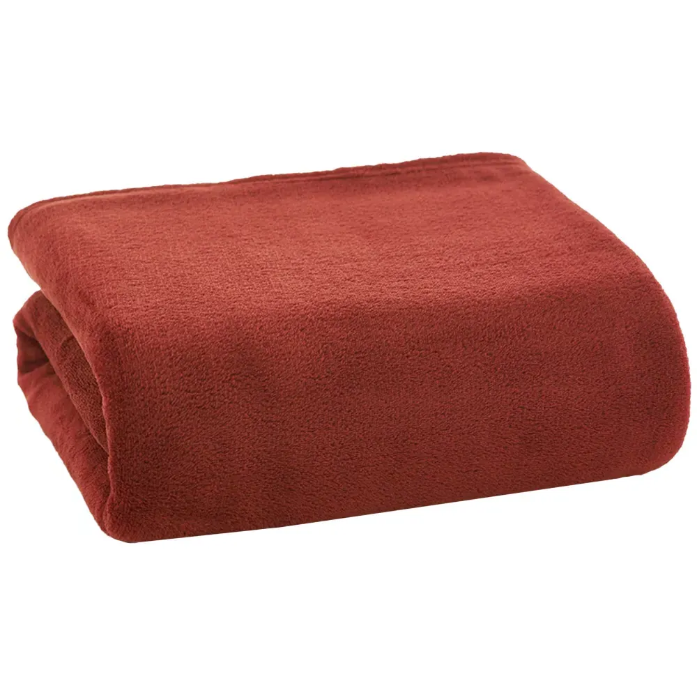 Snuggle Touch Throw - Red, Microfibre
