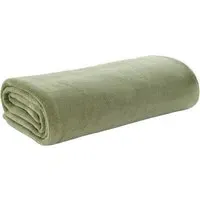 Snuggle Touch Throw - Sage, Coral Fleece