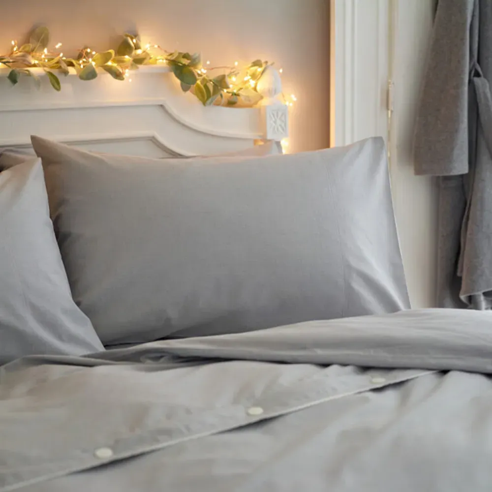 Southwick Double Reversible Duvet Set - Grey, Polycotton