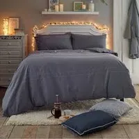 Southwick Single Duvet Set - Navy, Polycotton