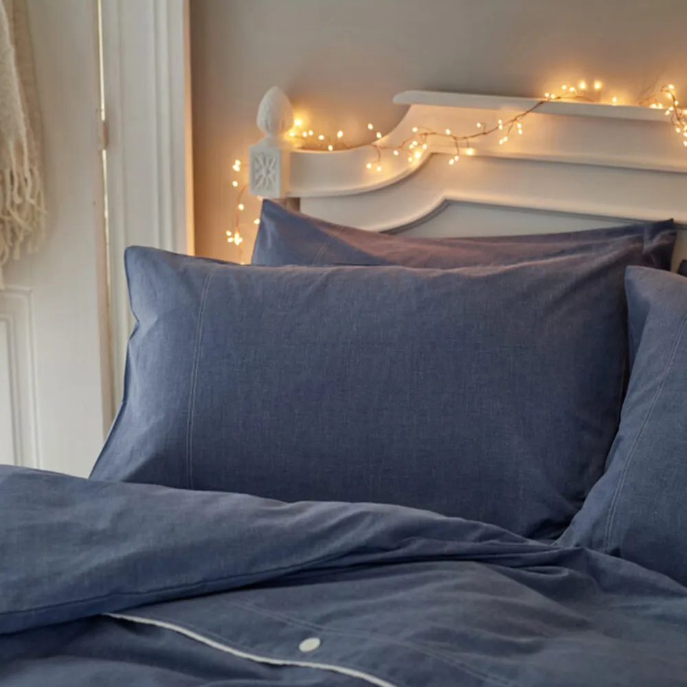 Southwick Single Reversible Duvet Set - Blue, Polycotton