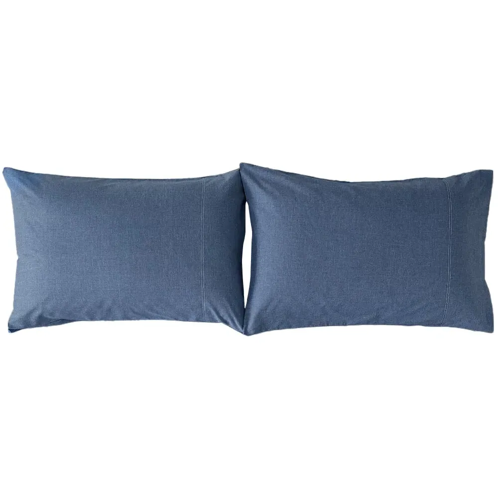 Southwick Standard Pillowcase Pair - Blue, Polycotton image