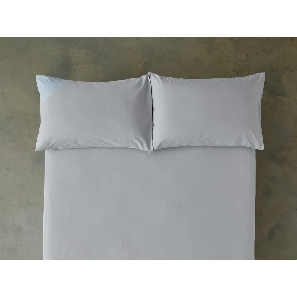 Southwick Standard Pillowcase Pair - Grey, Polycotton
