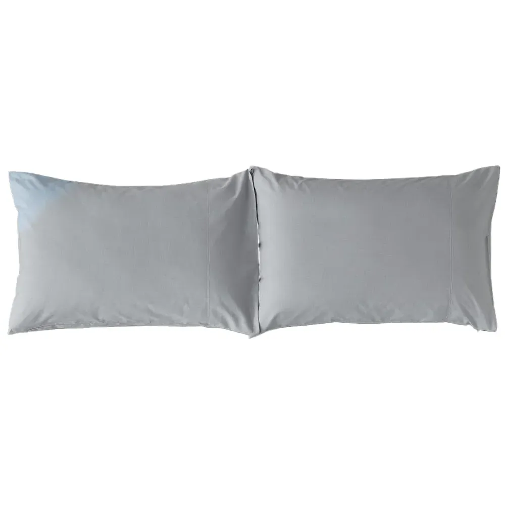 Southwick Standard Pillowcase Pair - Grey, Polycotton image