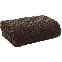 Tadcaster Throw - Chocolate, Polyester