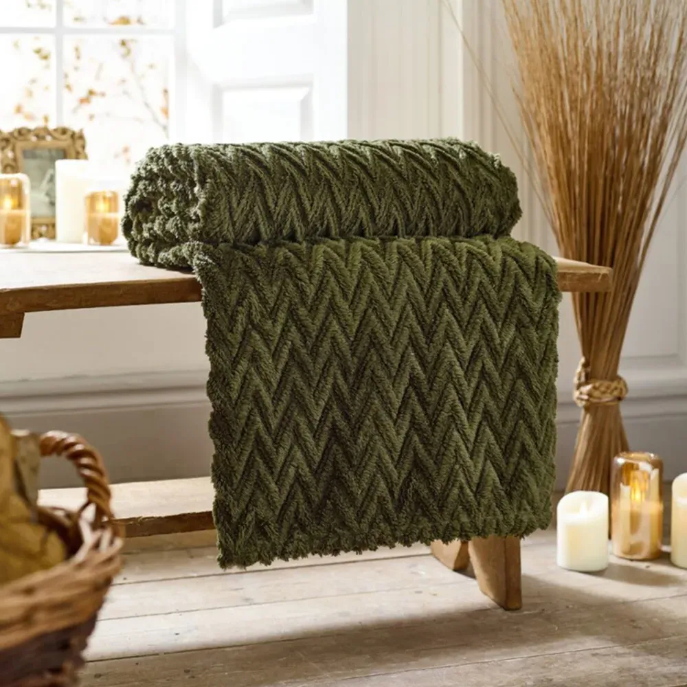 Tadcaster Throw - Fern, Polyester