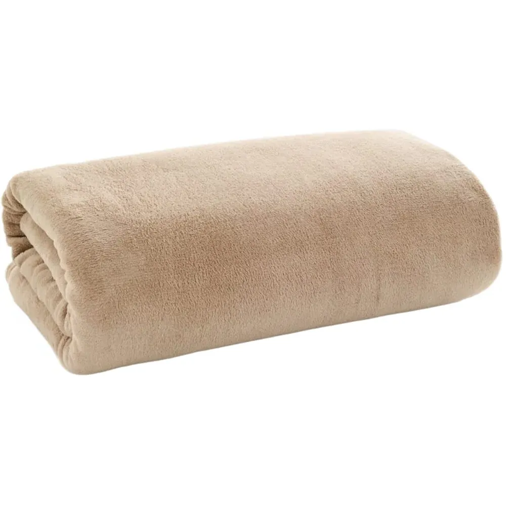 The Big One Throw - Brown, Coral Fleece