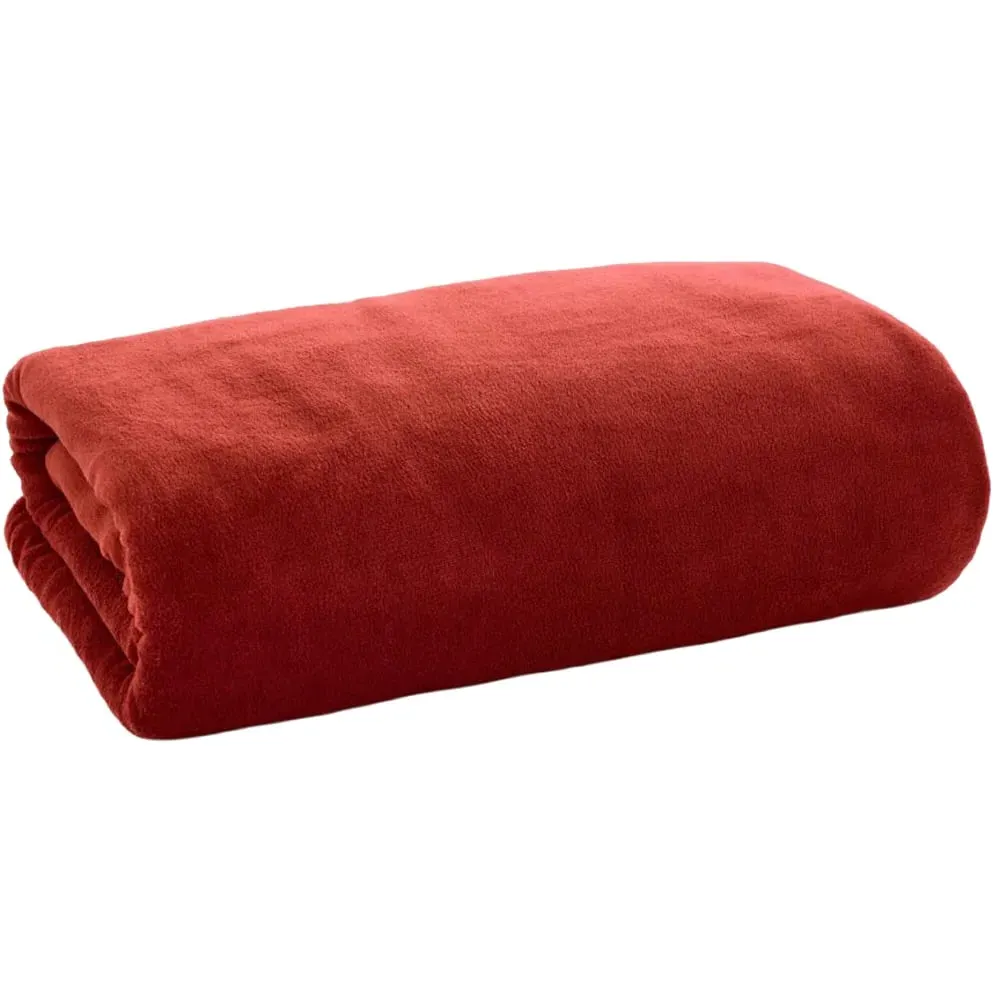 The Big One Throw - Red, Coral Fleece