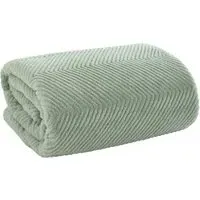TLC Burghley Faux Fur Throw - Green