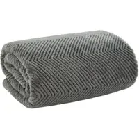 TLC Burghley Faux Fur Throw - Grey