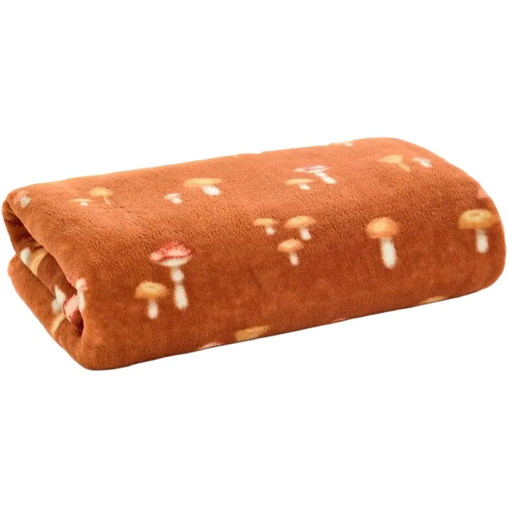 Toadstool Scatter Throw - Multi, Coral Fleece image