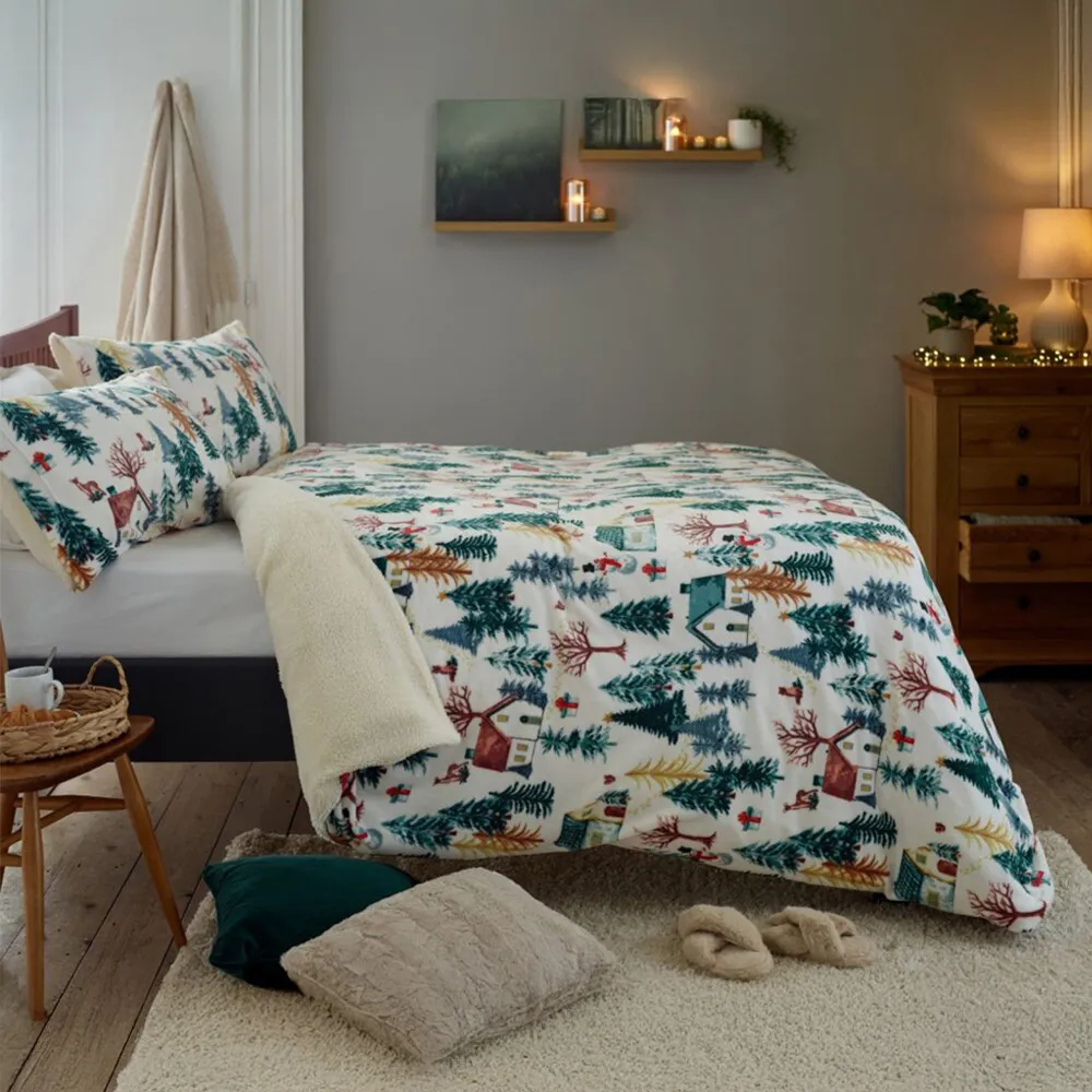 Winter Walk Single Fleece Duvet Set - Multi, Fleece