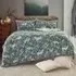 Woodland Folk Double Duvet Set - Dark Sage, Fleece