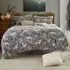 Woodland Folk Double Duvet Set - Grey, Fleece-Sherpa