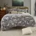 Woodland Folk Single Duvet Set - Grey, Fleece-Sherpa