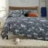 Woodland Folk Super King Size Duvet Set - Navy, Cotton