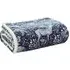 Woodland Folk Throw - Navy, Flannel