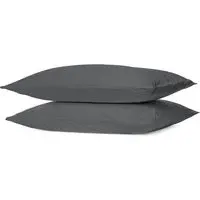 180 Thread Count Cotton Oxford Pillowcases - Charcoal