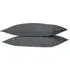 180 Thread Count Cotton Oxford Pillowcases - Charcoal