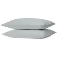 180 Thread Count Cotton Oxford Pillowcases - Silver